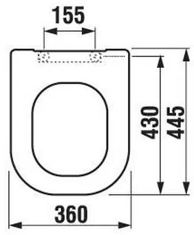 JIKA Capac WC DEEP duroplast/alb - H8936103000631