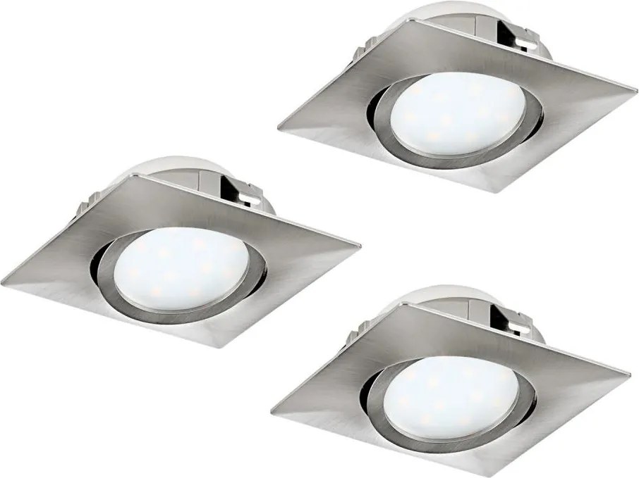 Eglo 95846- Set de 3 spoturi LED încastrate PINEDA LED/4,9W/230V
