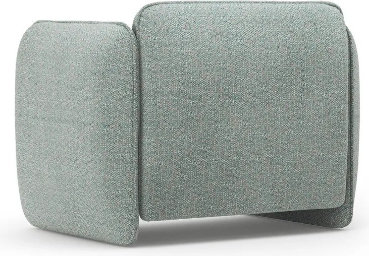 Fotoliu albastru cu tapițerie din chenille Georgia – Micadoni