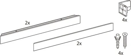 Philips - Set de montaj aplicat pentru panouri LED LEDINAIRE și CORELINE