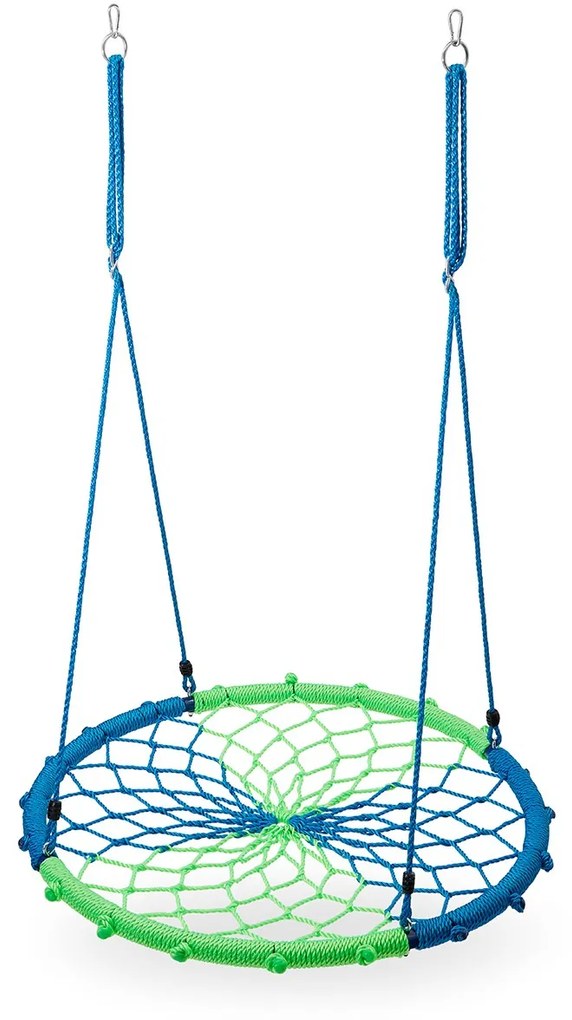 Leagan rotund tip plasa,Albastru Verde