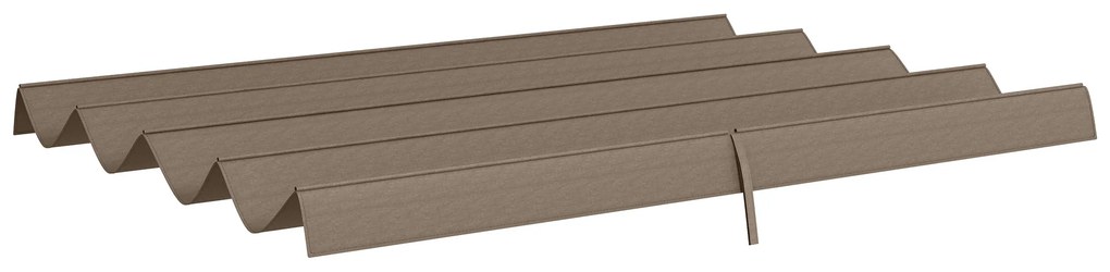 Outsunny Toit de schimb pentru pergola, pânză de înlocuire, protecție solară anti-UV pentru pergola de 3 x 2 m, culoare cafea | Aosom Romania