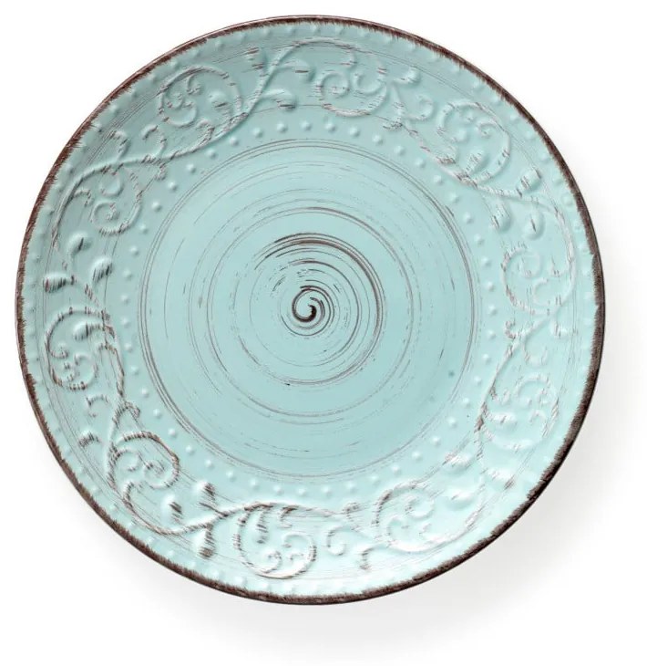 Farfurie din ceramică Brandani Serendipity, ⌀ 27,5 cm, turcoaz