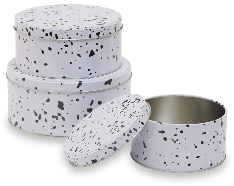 Recipiente 3 buc. din metal pentru prăjituri Speckled – Premier Housewares