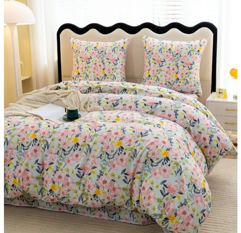 Lenjerie de pat din microfibra GARDENIA, colorata Dimensiune lenjerie de pat: 70 x 80 cm | 140 x 200 cm
