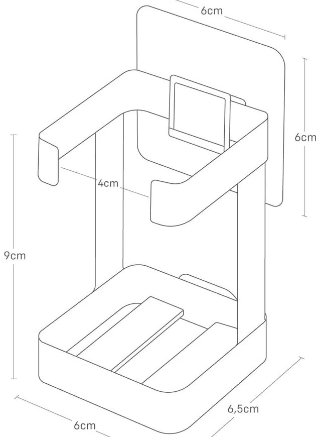 Suport pentru produse de îngrijire negru din metal Film Hook – YAMAZAKI