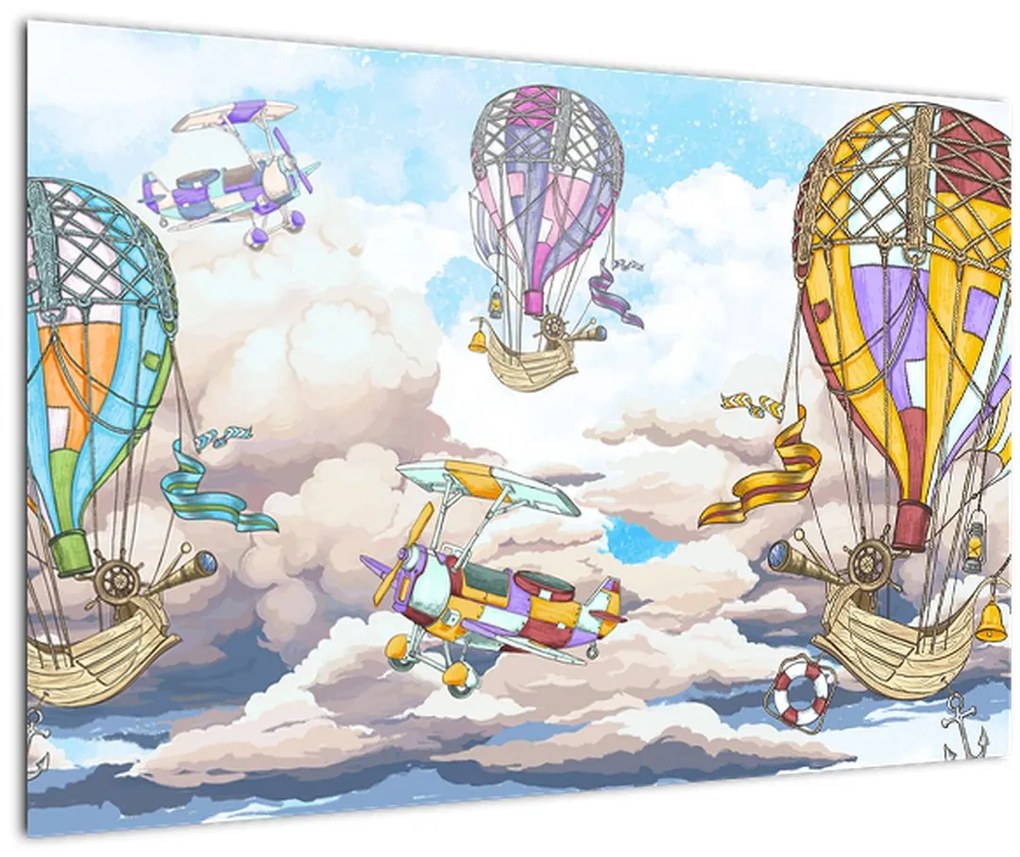 Tablou - Expediție în nori (90x60 cm)