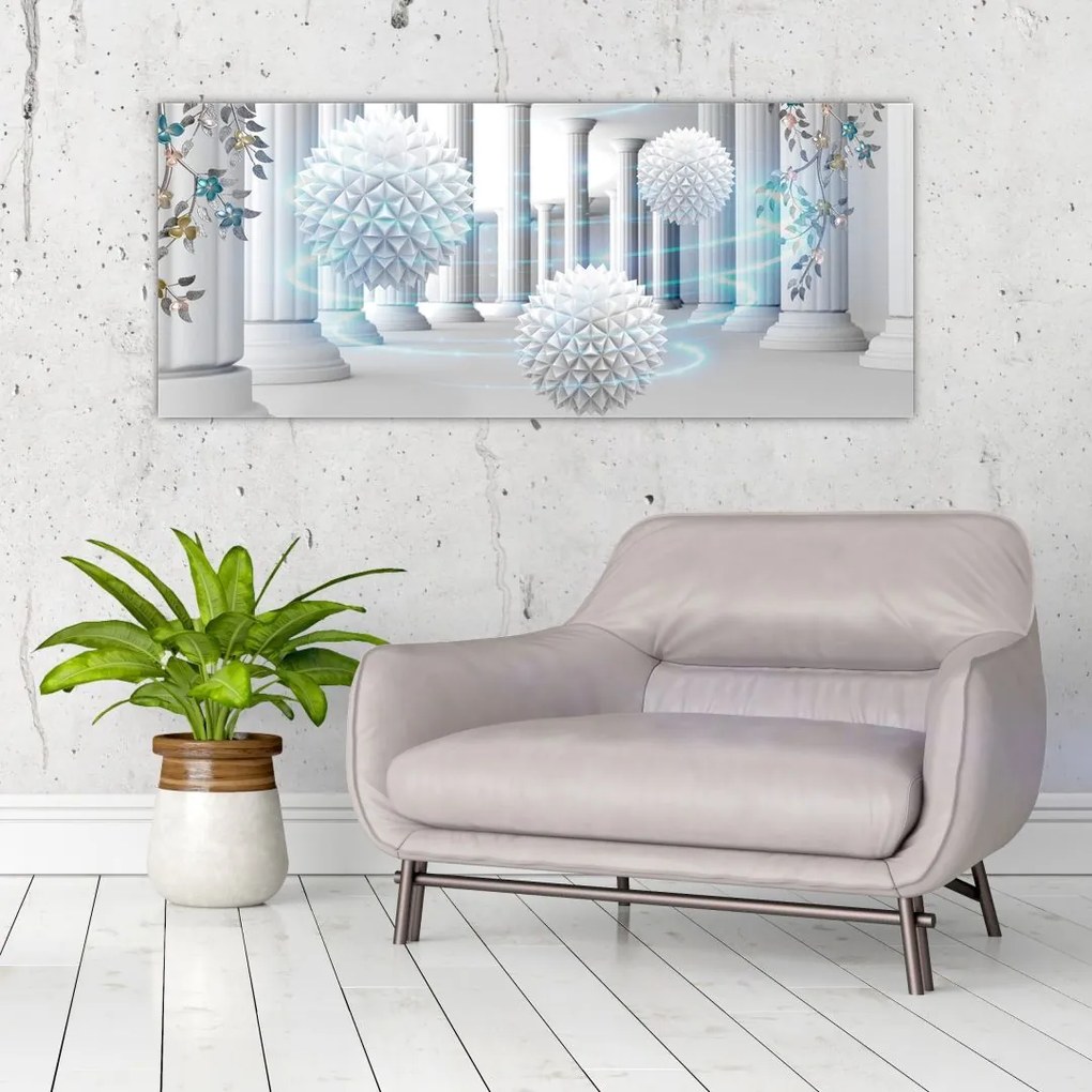 Tablou abstract în stil antic (120x50 cm)