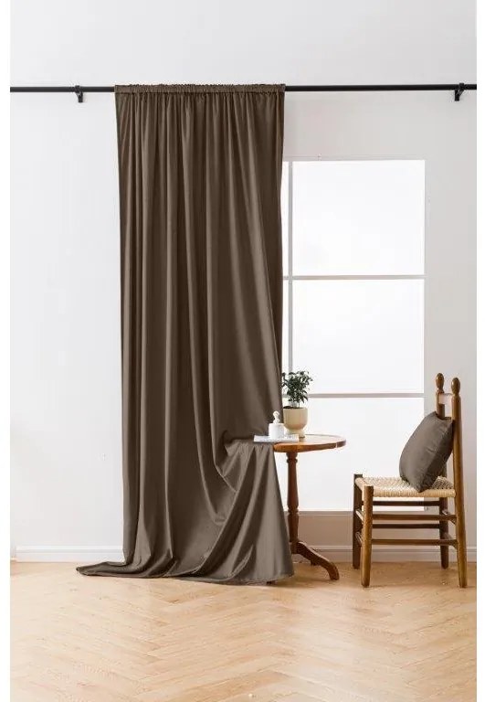 Draperie opacificanta maro VELVET 140x270 cm Agatat: Rejansa