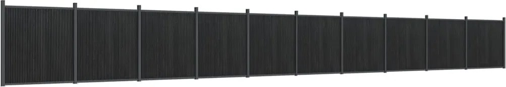 vidaXL Panou pentru gard, gri, 1737x186 cm, WPC