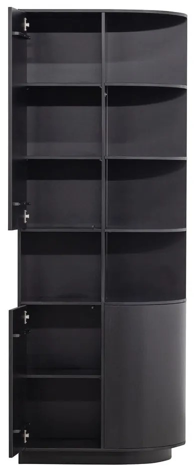 Set TV negru din lemn masiv de pin 356x210 cm Finca – WOOOD