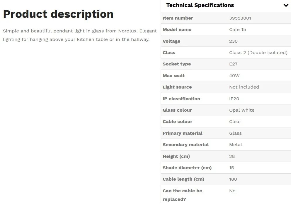 Pendul diametru 15cm Cafe 39553001NL