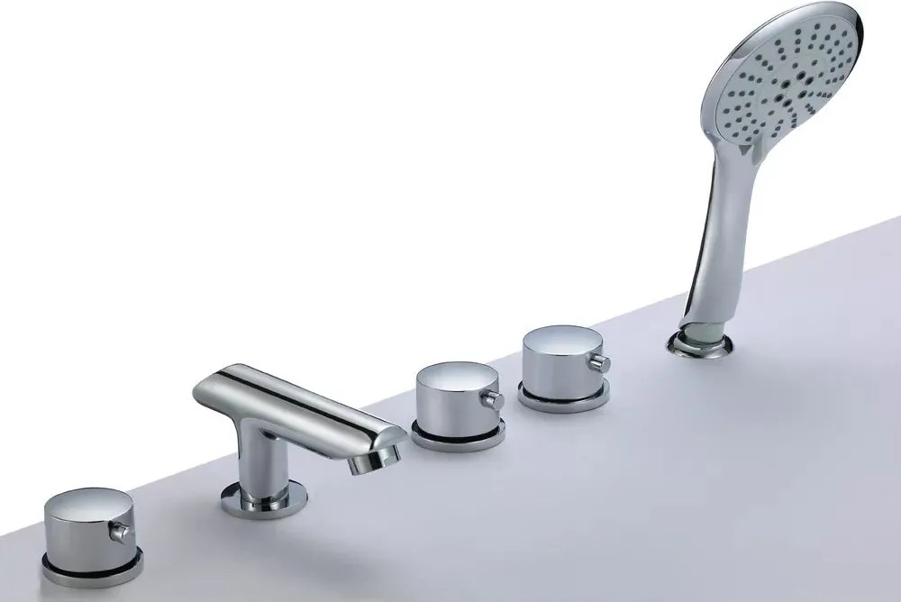 Baterie cada-dus Inter Ceramic dubla comanda crom lucios cu set de dus