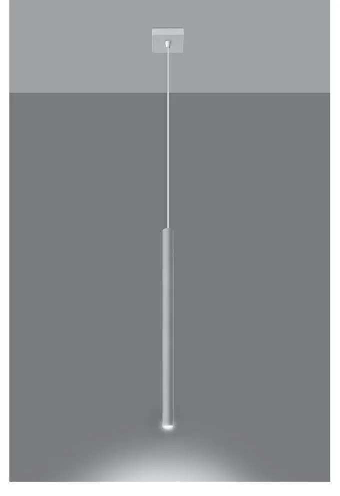 Lustră Sollux Fideus Single, alb