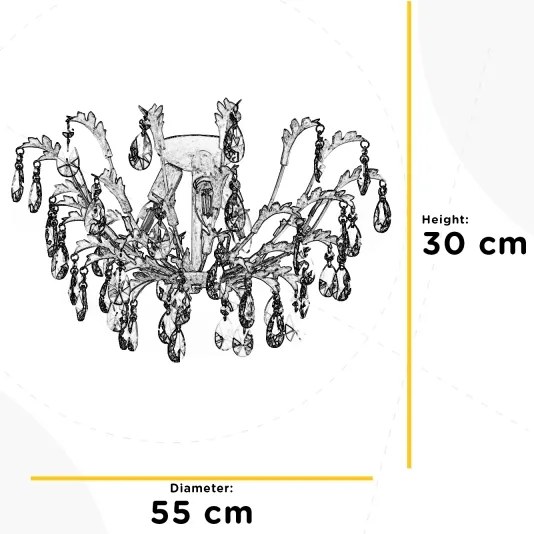 Plafonieră CESTA 3xE14/6W/230V ONLI