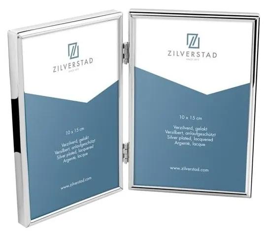 Ramă foto argintie de sine stătătoare din metal 21x15,5 cm Sweet Memory – Zilverstad