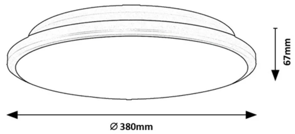 Plafonieră cu LED Rabalux 71129 Engon, 24 W, argintiu