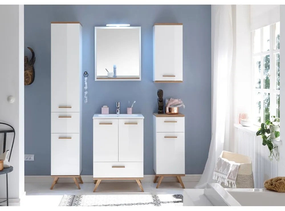 Oglindă de perete cu raft 60x75 cm Set 923 - Pelipal