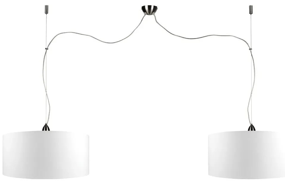 Lustra cu 2 pendule ROME/H2 abajur 47x23cm disponibil in 8 culori