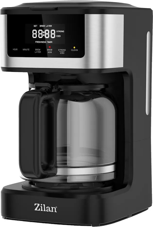 Cafetiera digitala Zilan ZLN9266, functie de preparare la o ora uterioara, auto curatare