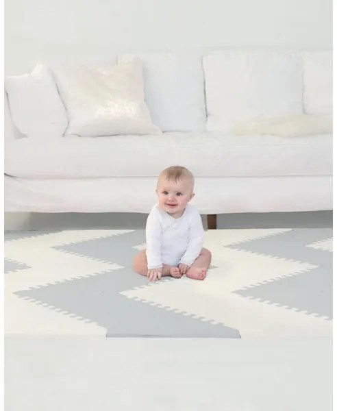 Puzzle din spumă 72 buc. gri/bej Skip Hop