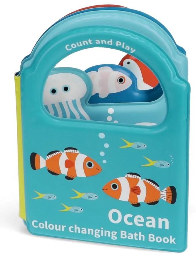 Jucărie interactivă Colour changing bath book Ocean – Rex London