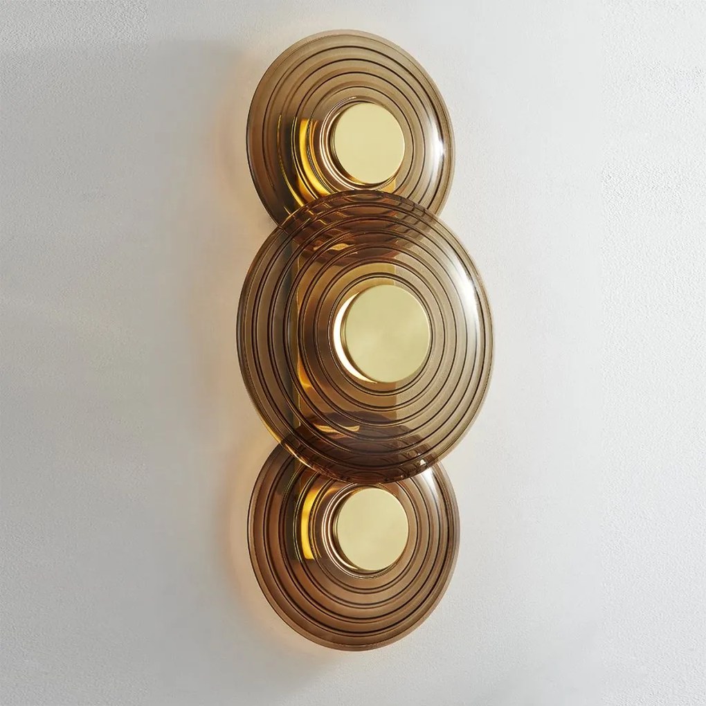 Aplica de perete LUX Sticla, Fumurie, Otel, GRISTON PI1892103-AGB-CE HVL