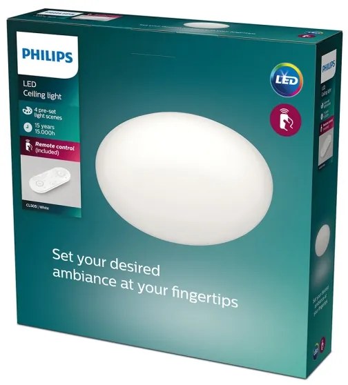 Philips - Plafonieră LED dimabilă TOBA LED/23W/230V + telecomandă