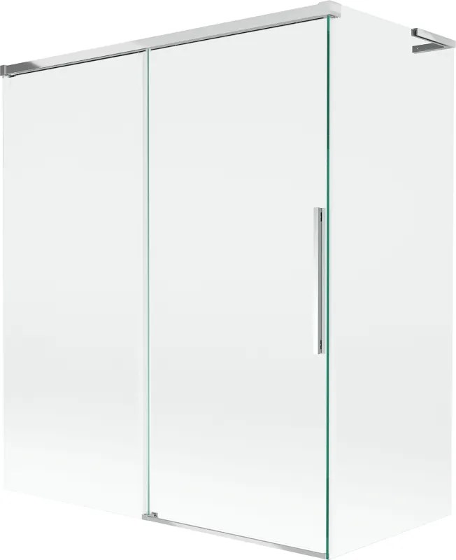 Mexen Rox L paravan cadă cu 2 uși glisante 140 + 70 x 150 cm, transparent, crom - 8C9L-140-070-01-00