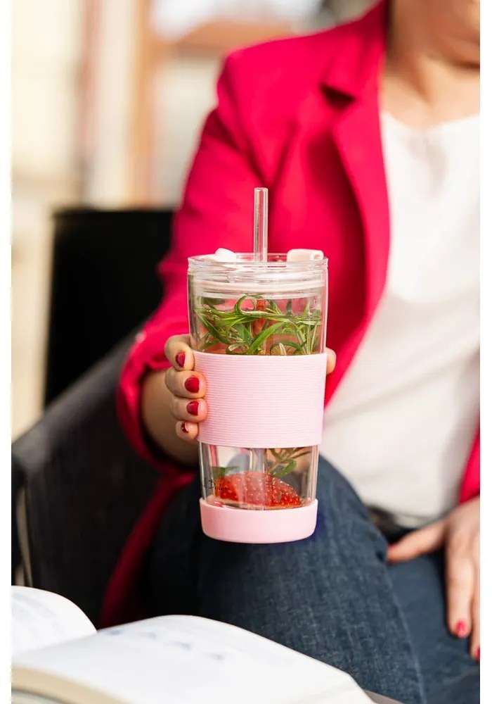 Cană termos roz 600 ml Fuori – Vialli Design