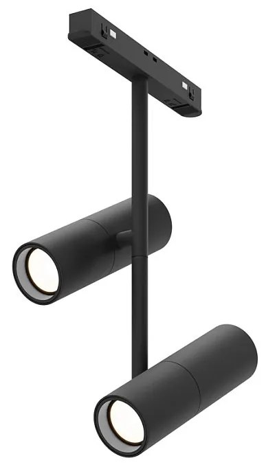 Spot LED, accesoriu pentru sina magnetica Exility, Elti Duo negru