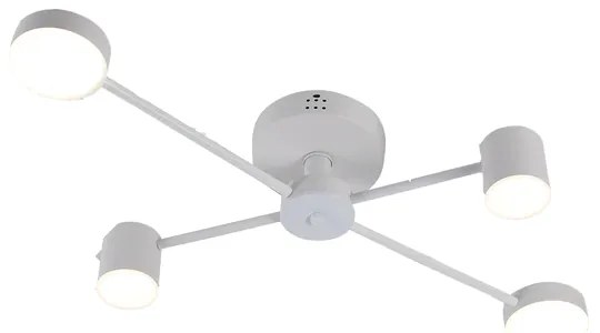 Lustră LED Modernă Alb 9029-4 – Ventilator Și Iluminare Eficientă, Ideală Pentru Living De Lux