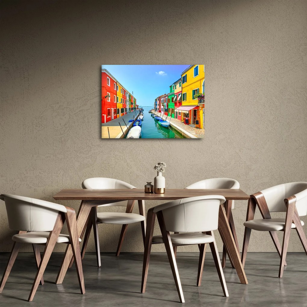 Tablou - Insula Burano, Veneția, Italia (70x50 cm)