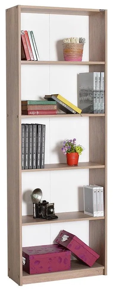Biblioteca Adore Modern, 5 rafturi, 64x182x26 cm