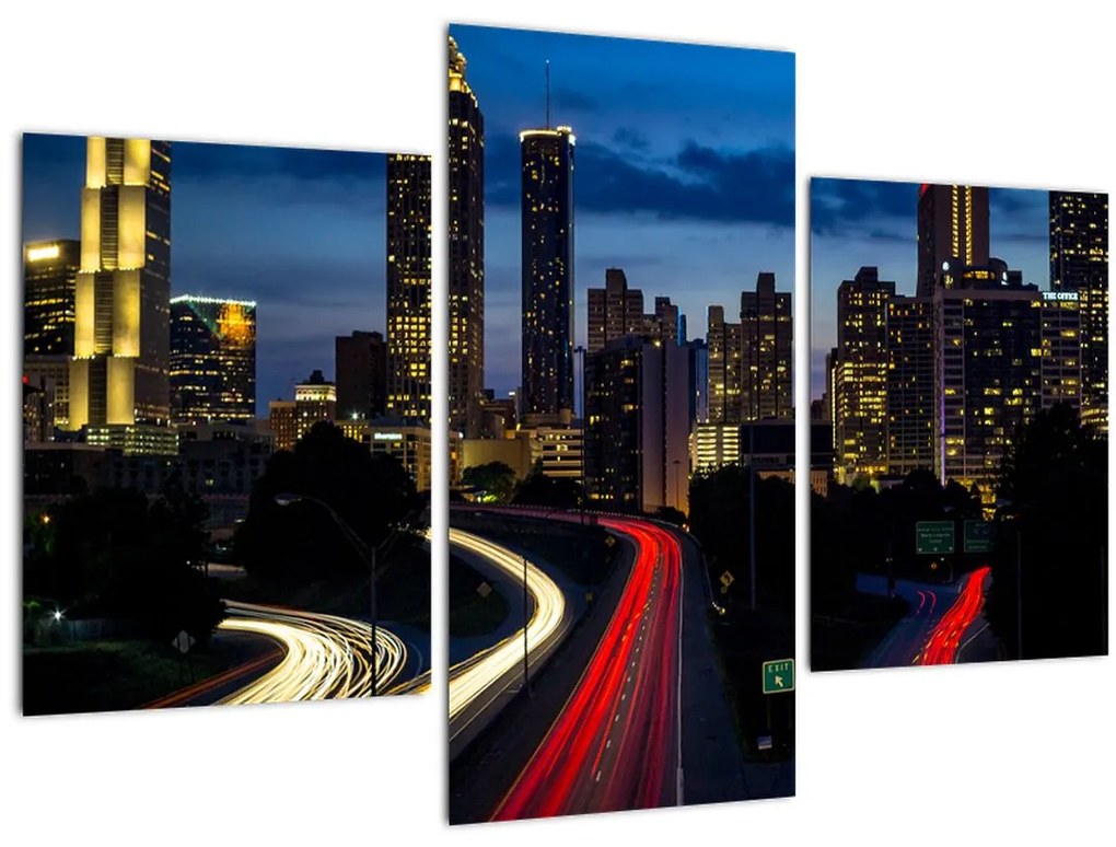 Tablou - Oraș de noapte (90x60 cm)