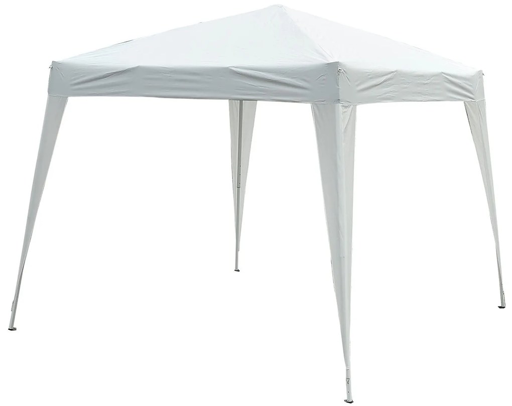Outsunny Gazebo Pop-Up Impermeabil, Alb, 2.4x2.4 m, Ușor de Montat, Ideal pentru Petreceri și Evenimente în Aer Liber | Aosom Romania