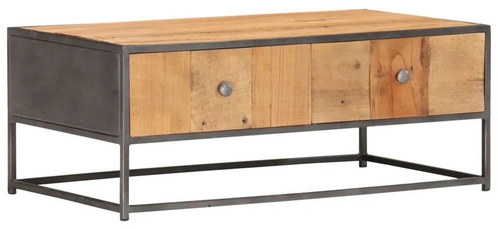 vidaXL Măsuță de cafea, 90x50x35 cm, lemn masiv reciclat