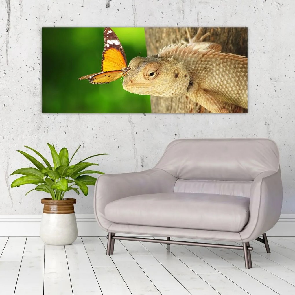 Tablou - Șopârlă (120x50 cm)