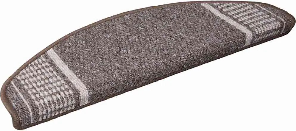 vidaXL Mochete autocolante pentru scară 15 pcs Maro 65 x 21 x 4 cm