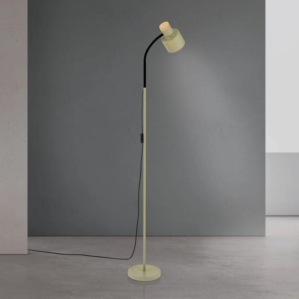 Lampa de podea cu spot directionabil Gili verde deschis