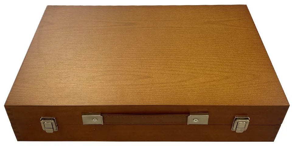 Set de pictura si desen de 174 piese, in cutie practica de cadou din lemn