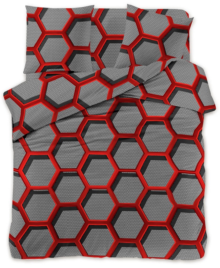 Lenjerie de pat din microfibra Culoare gri, ZORINO Dimensiune lenjerie de pat: 70 x 80 cm | 140 x 200 cm