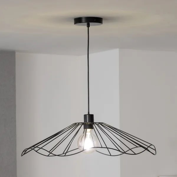 Brilagi - Lustră LED suspendată pe cablu CERIA WIRE 1xE27/40W/230V Ø 60 cm negru
