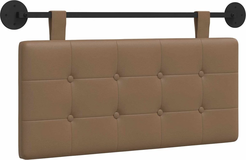 vidaXL Cap de pat suspendat Pe perete Cappuccino 100 x 55 x 5 cm