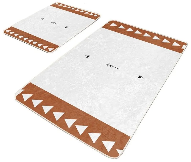 Covorașe de baie albe 2 buc. 60x100 cm – Mila Home