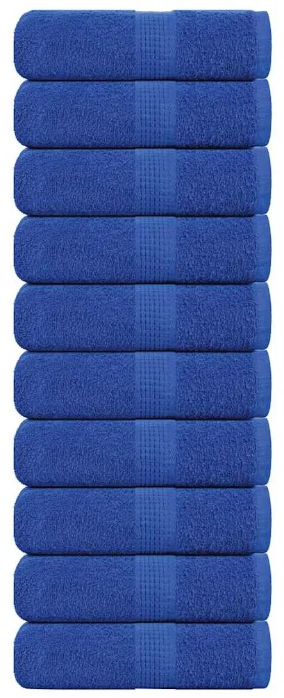 vidaXL Prosoape de baie 10 buc. FROGN Albastru 30x30 cm 100% bumbac