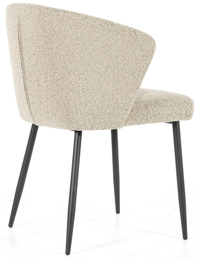 Scaun tapitat Santos taupe