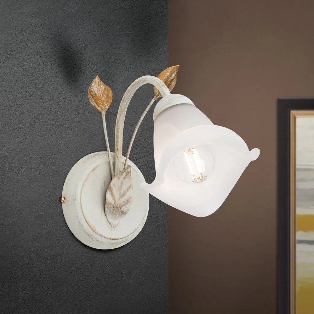 Aplica de perete design elegant SISI ivory-gold