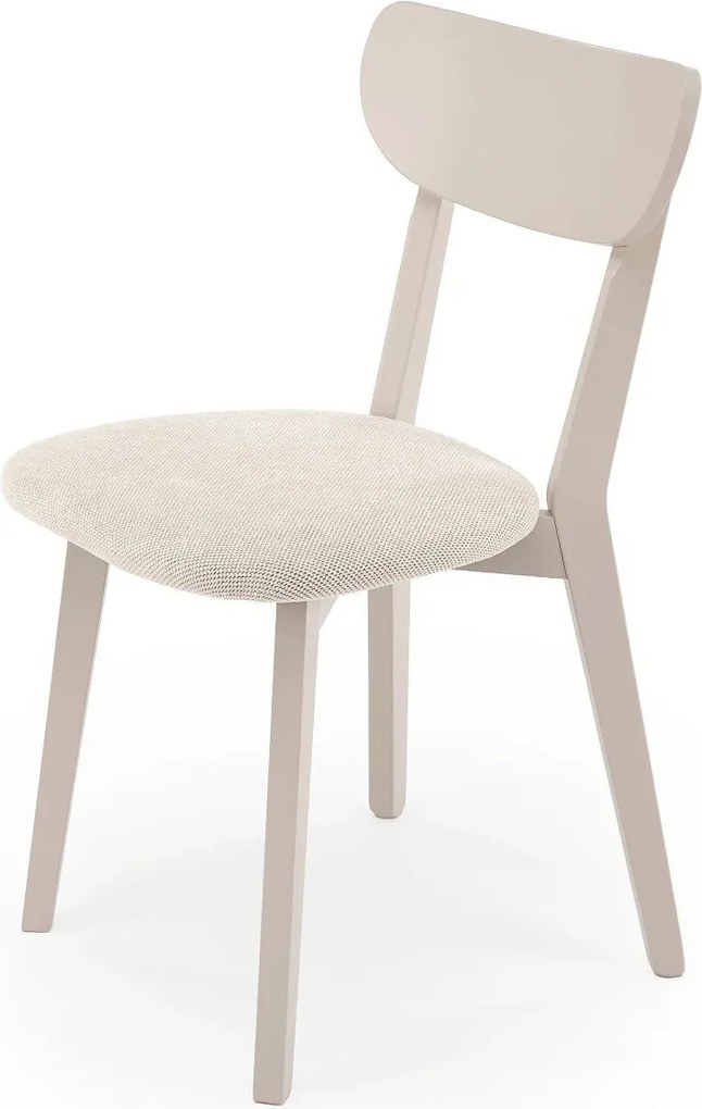 Scaun BUGGI 2, casmir, stofa clasica/lemn, 45x50x81 cm