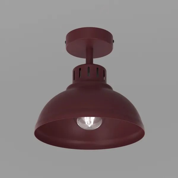 Plafonieră SVEN 1xE27/15W/230V Ø 21 cm burgundiu